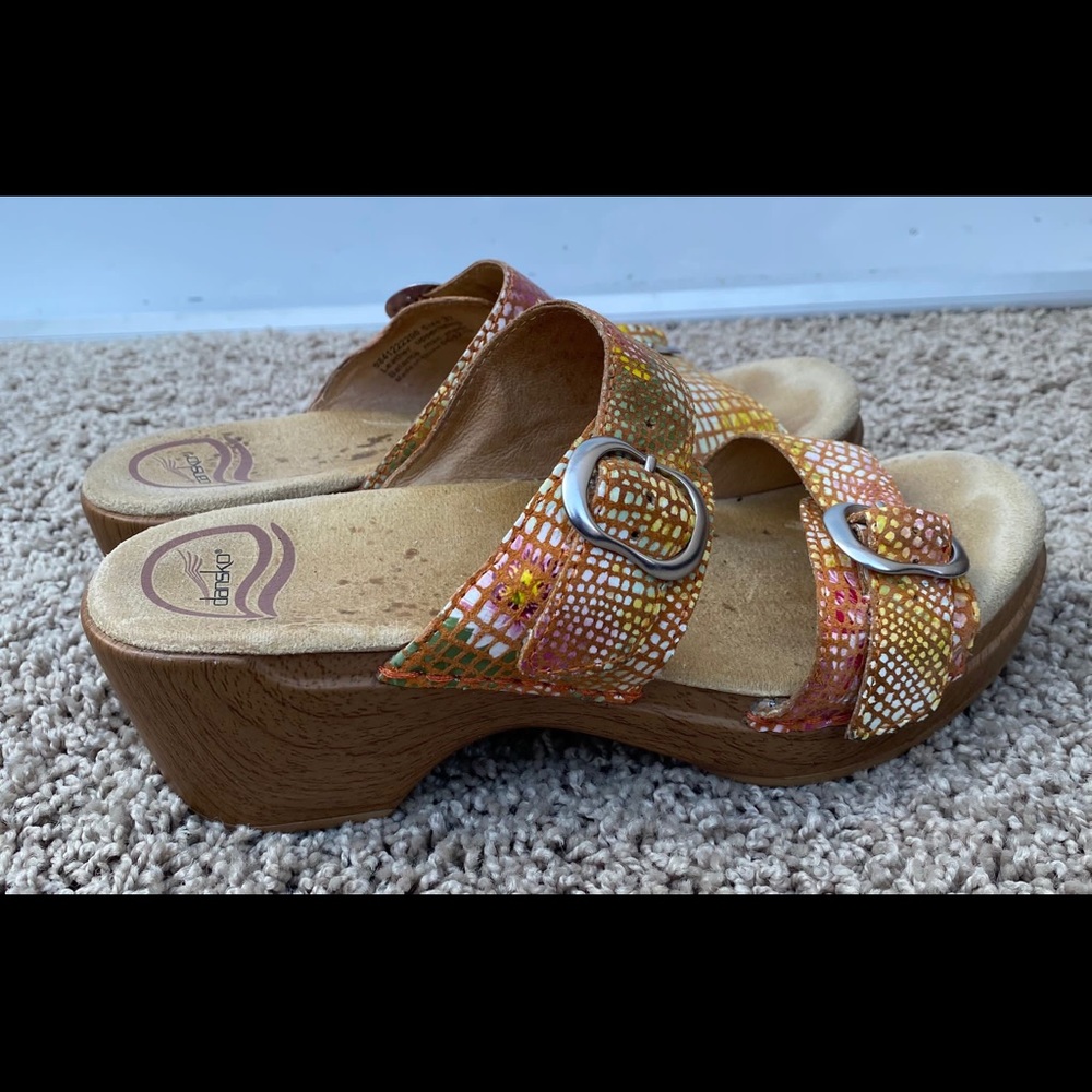 Dansko Clogs Multi Snake Mosaic